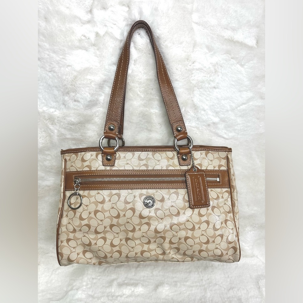 Vintage 90’s Coach Chelsea Signature Coated Canvas Tote Bag Quiet Luxury